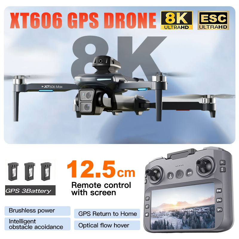 Jjrc Drone X12 - โดรน XT606 MAX 3 แบตเตอรี่ กล้อง